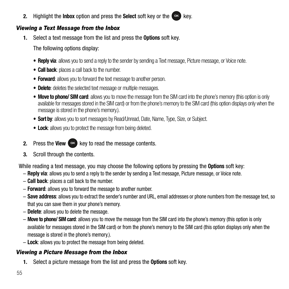 Samsung SGH-T109OGATMB User Manual | Page 58 / 128