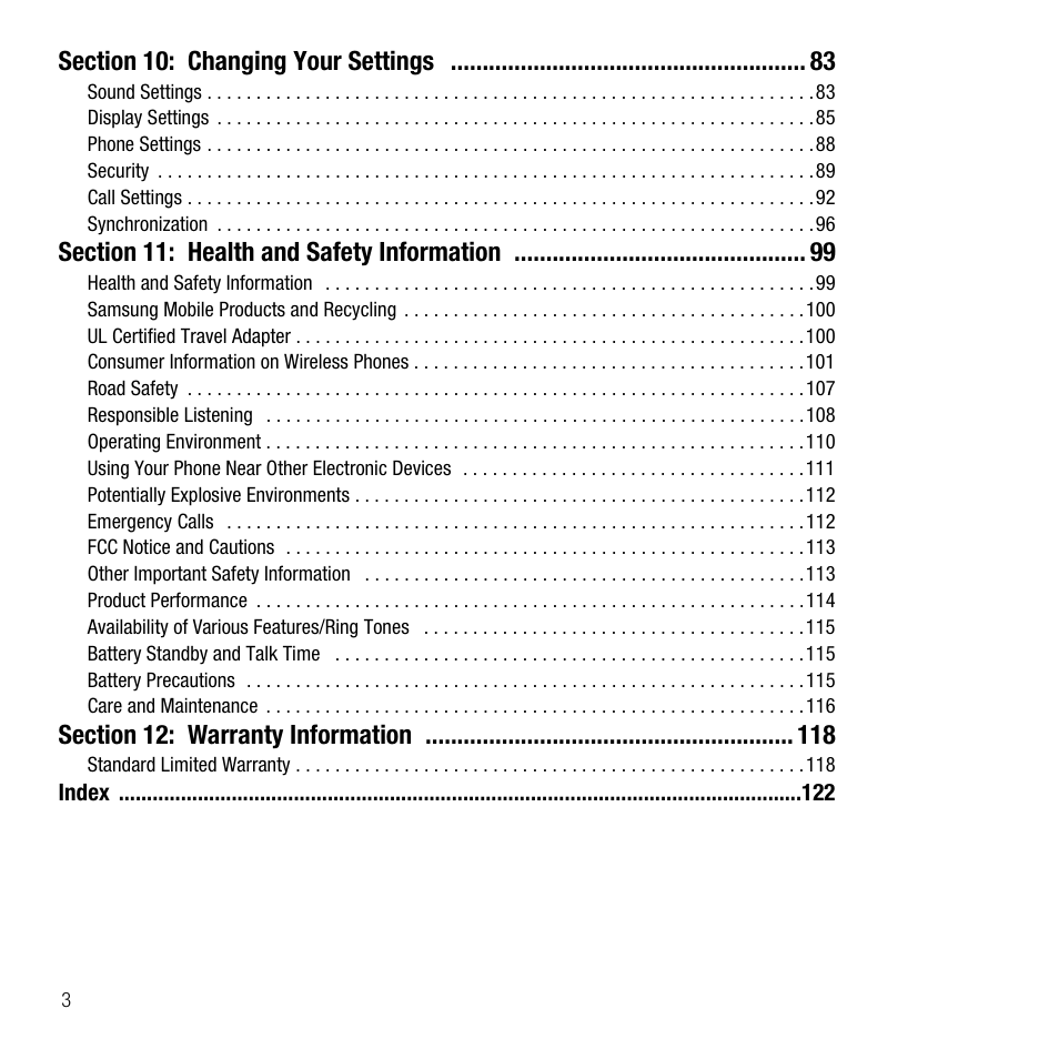 Samsung SGH-T109OGATMB User Manual | Page 6 / 128