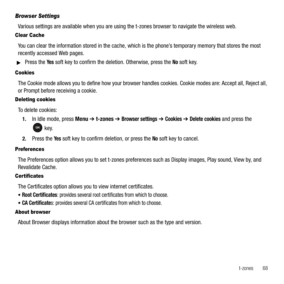 Samsung SGH-T109OGATMB User Manual | Page 71 / 128