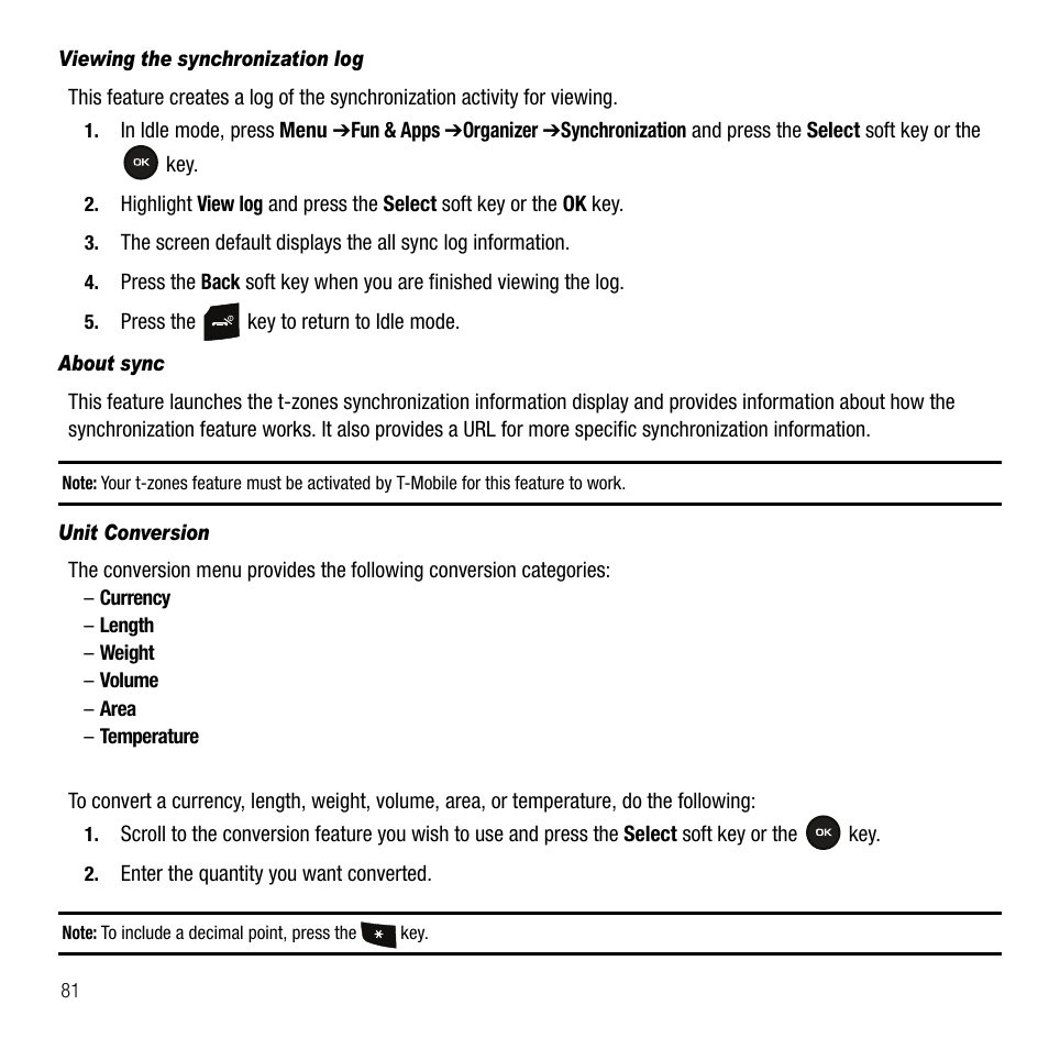 Samsung SGH-T109OGATMB User Manual | Page 84 / 128