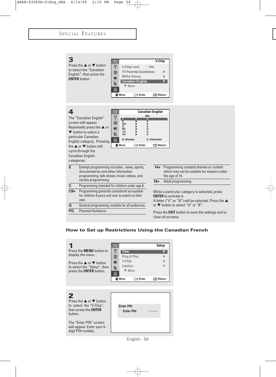 Samsung TXR2735X-XAA User Manual | Page 54 / 64