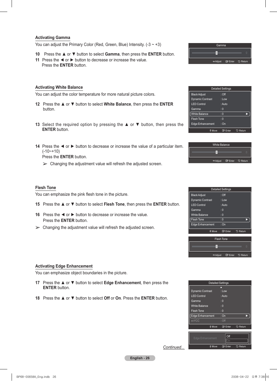 Samsung HL67A750A1FXZA User Manual | Page 26 / 195