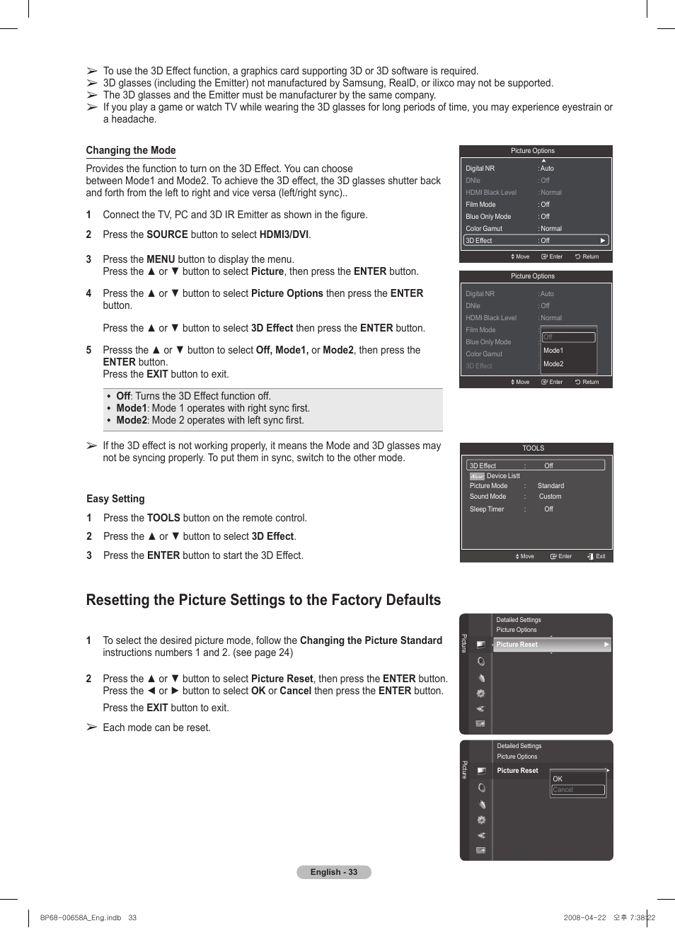 Samsung HL67A750A1FXZA User Manual | Page 33 / 195