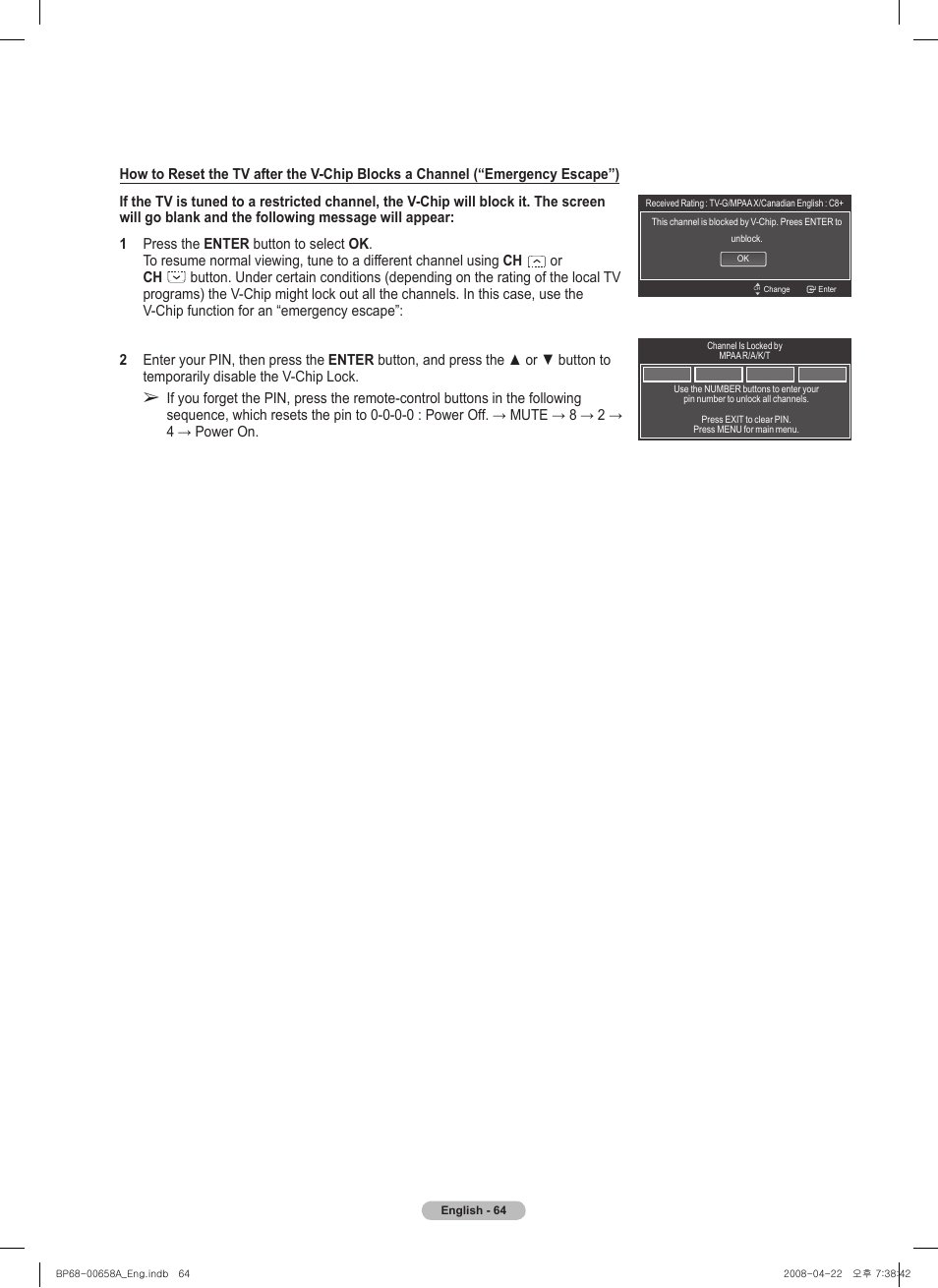 Samsung HL67A750A1FXZA User Manual | Page 64 / 195