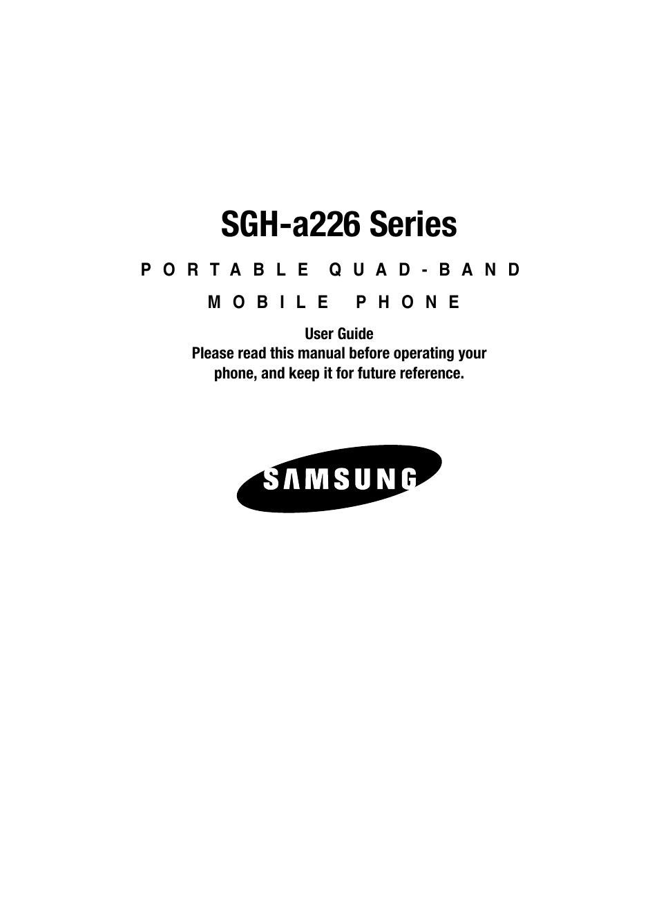 Samsung SGH-A226HBAGEN User Manual | 118 pages