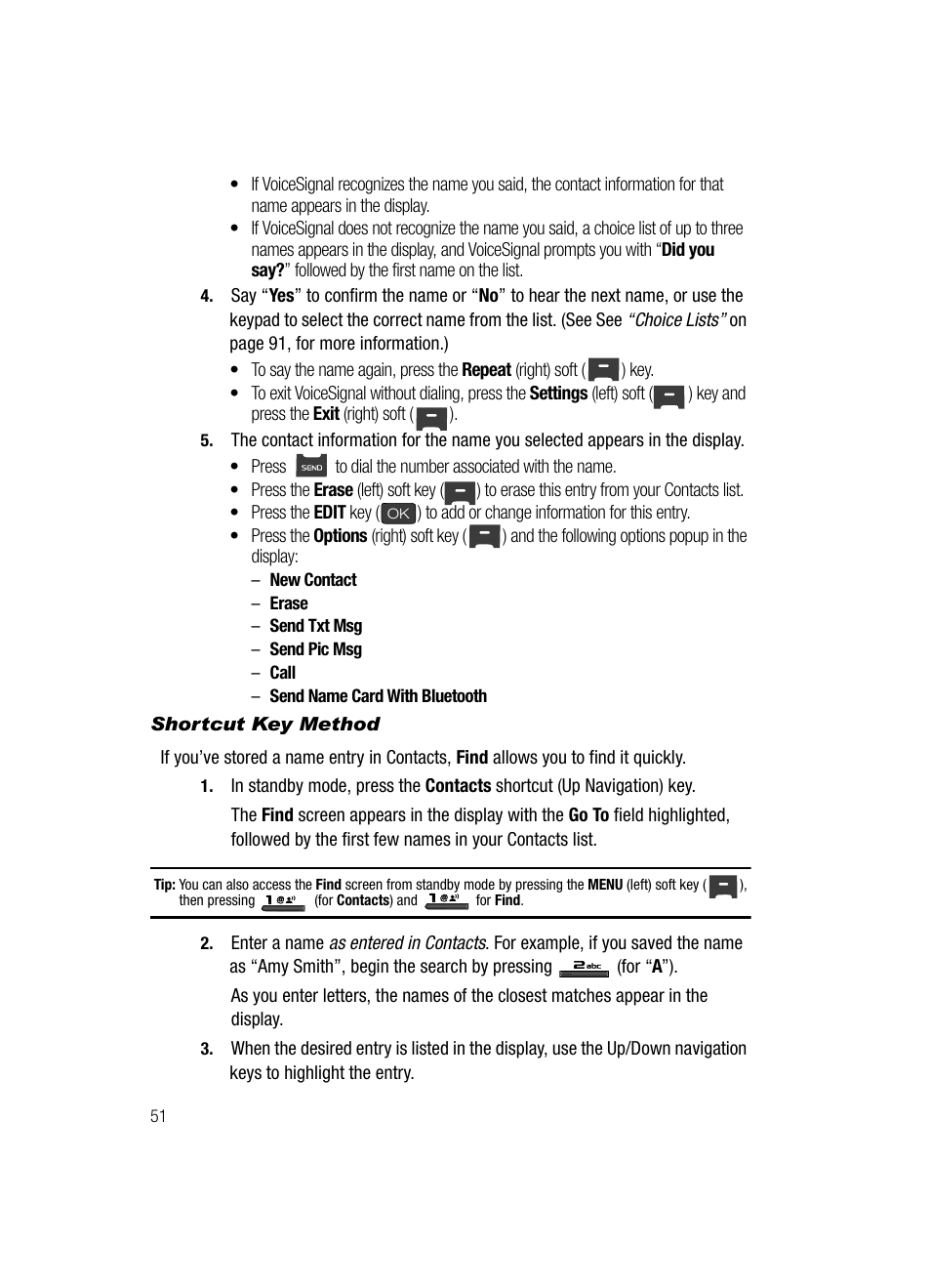 Shortcut key method | Samsung SECR410ZRAMTR User Manual | Page 54 / 174