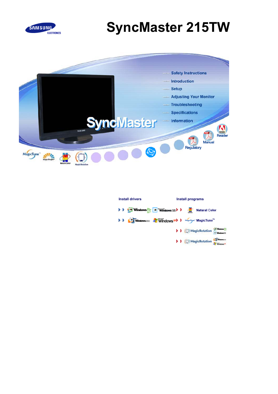 Samsung LS21DPWAB-XAA User Manual | 78 pages