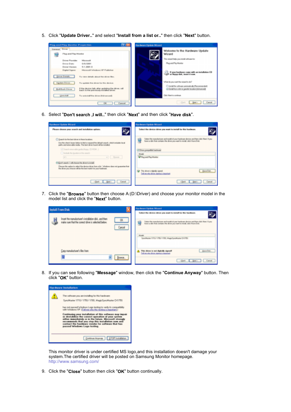 Samsung LS21DPWAB-XAA User Manual | Page 23 / 78