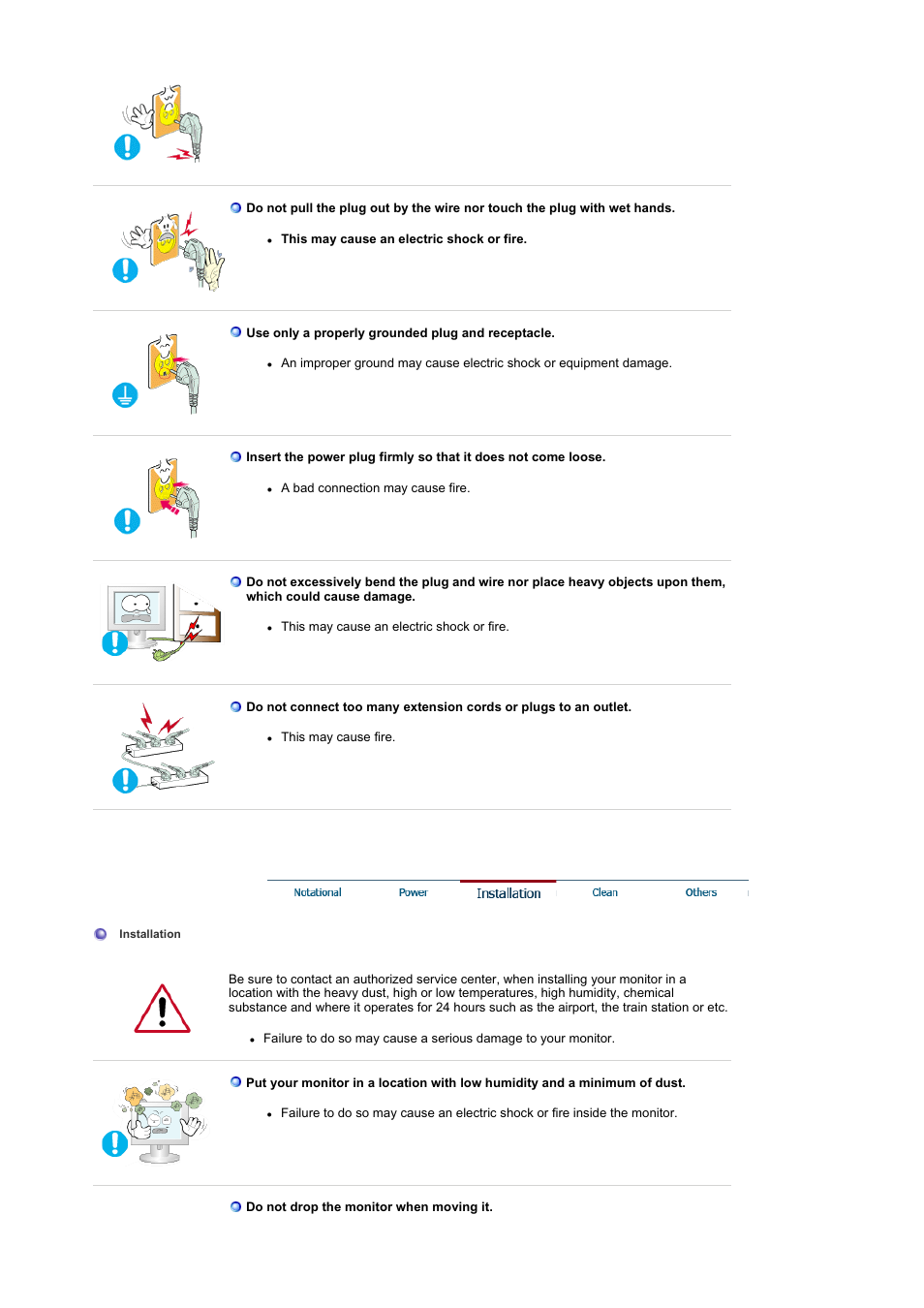 Power, Installation | Samsung LS21DPWAB-XAA User Manual | Page 3 / 78