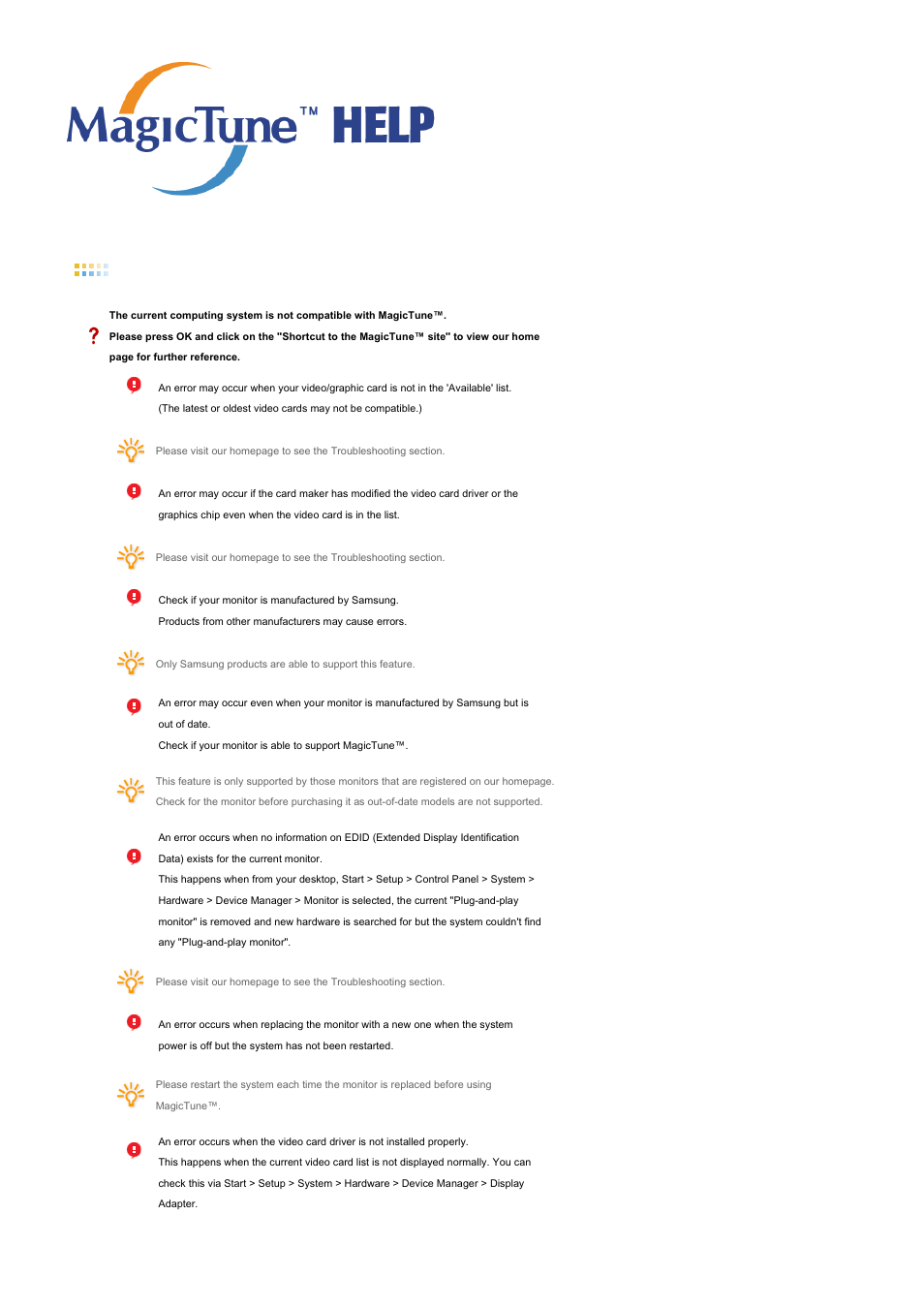 Troubleshooting | Samsung LS21DPWAB-XAA User Manual | Page 51 / 78