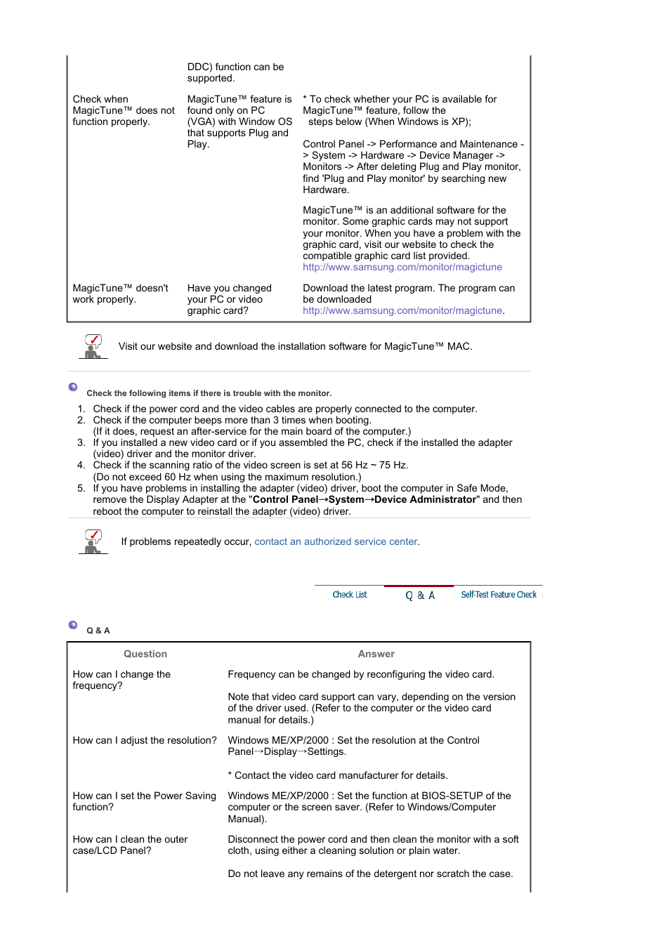 Q & a | Samsung LS21DPWAB-XAA User Manual | Page 65 / 78