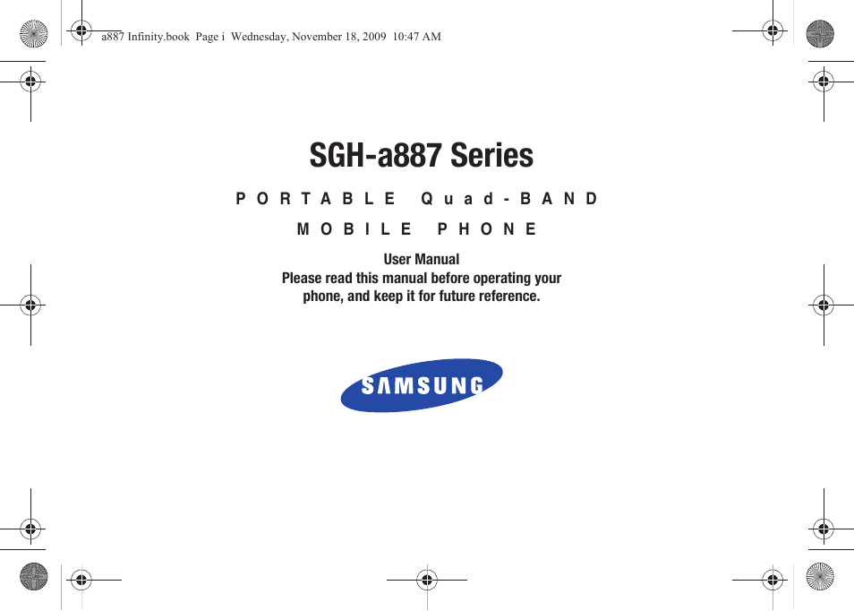 Samsung SGH-A887ZKAATT User Manual | 190 pages