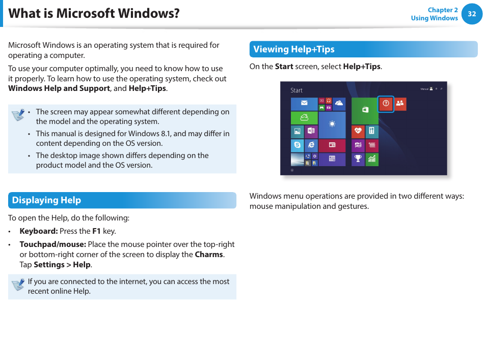 What is microsoft windows | Samsung NP270E5G-K02US User Manual | Page 32 / 121