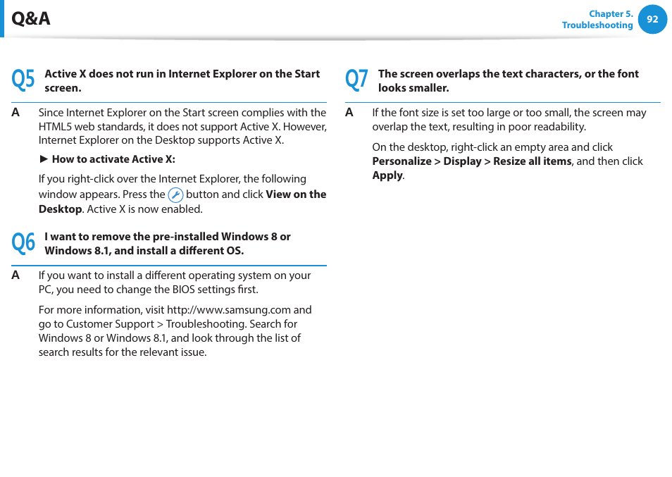 Samsung NP270E5G-K02US User Manual | Page 92 / 121