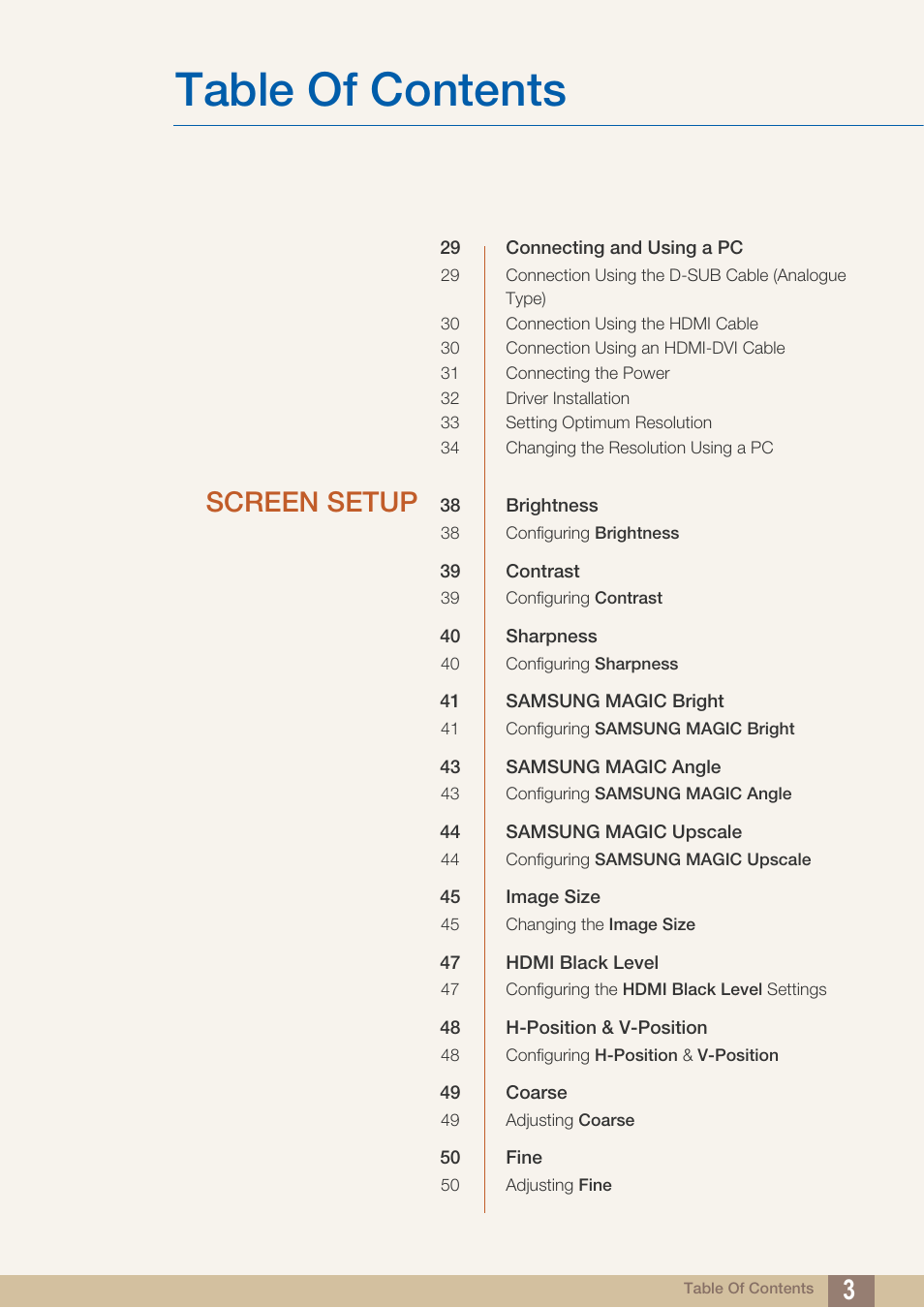 Samsung LS27B350HSZ-ZA User Manual | Page 3 / 96