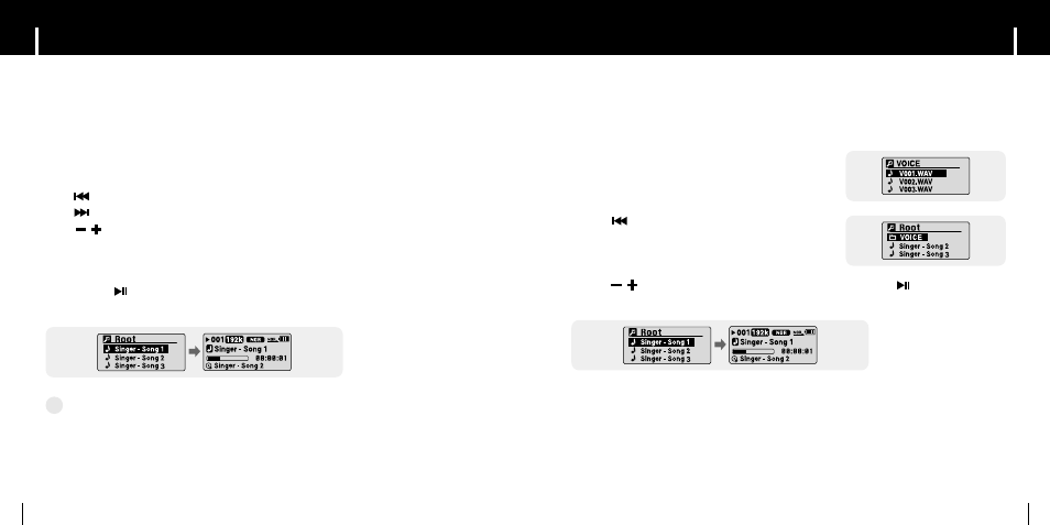 Using navigation, Ichanging mode | Samsung YP-C1Z-XAA User Manual | Page 15 / 24