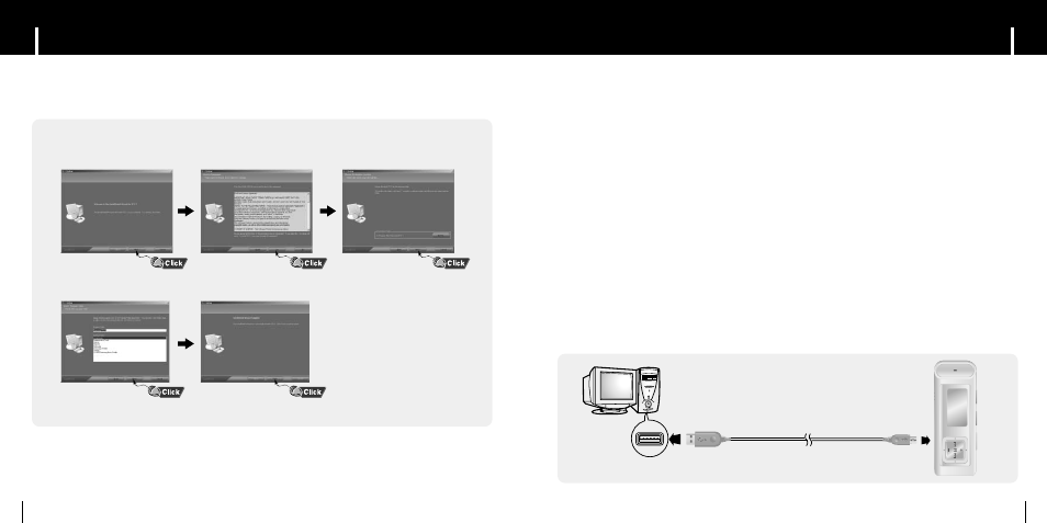 Connecting the player to pc | Samsung YP-C1Z-XAA User Manual | Page 7 / 24