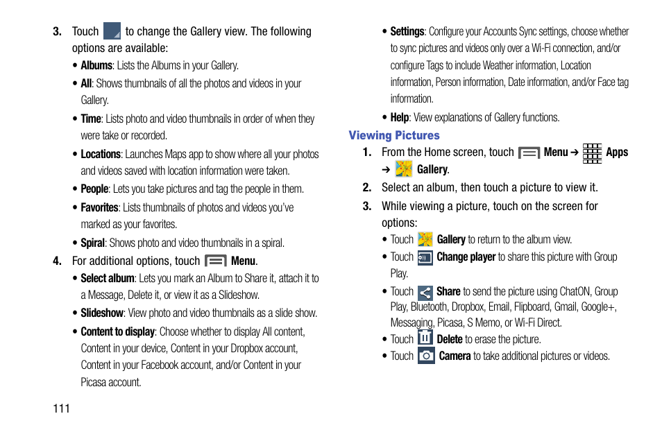 Samsung SCH-R970ZWAUSC User Manual | Page 116 / 249