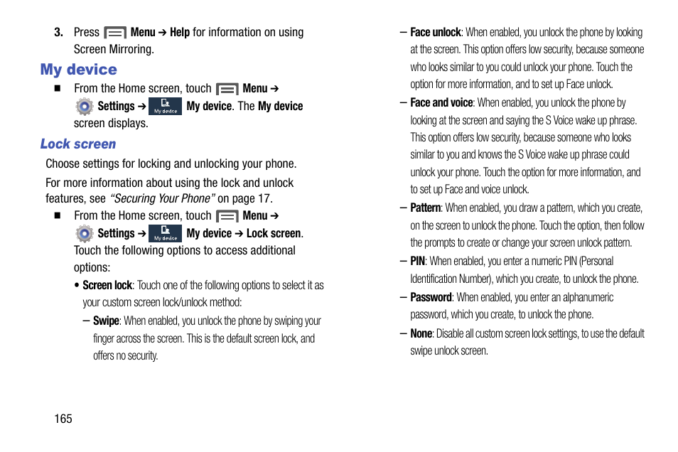 My device | Samsung SCH-R970ZWAUSC User Manual | Page 170 / 249