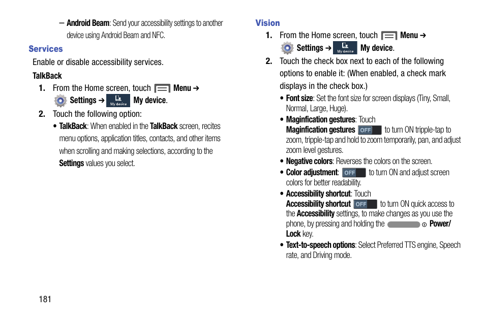 Samsung SCH-R970ZWAUSC User Manual | Page 186 / 249