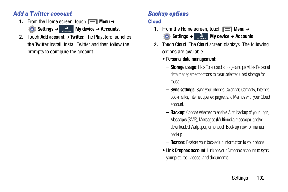 Samsung SCH-R970ZWAUSC User Manual | Page 197 / 249