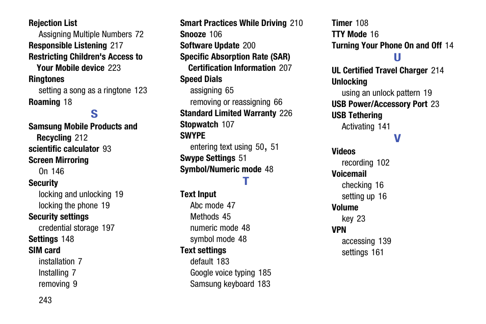 Samsung SCH-R970ZWAUSC User Manual | Page 248 / 249