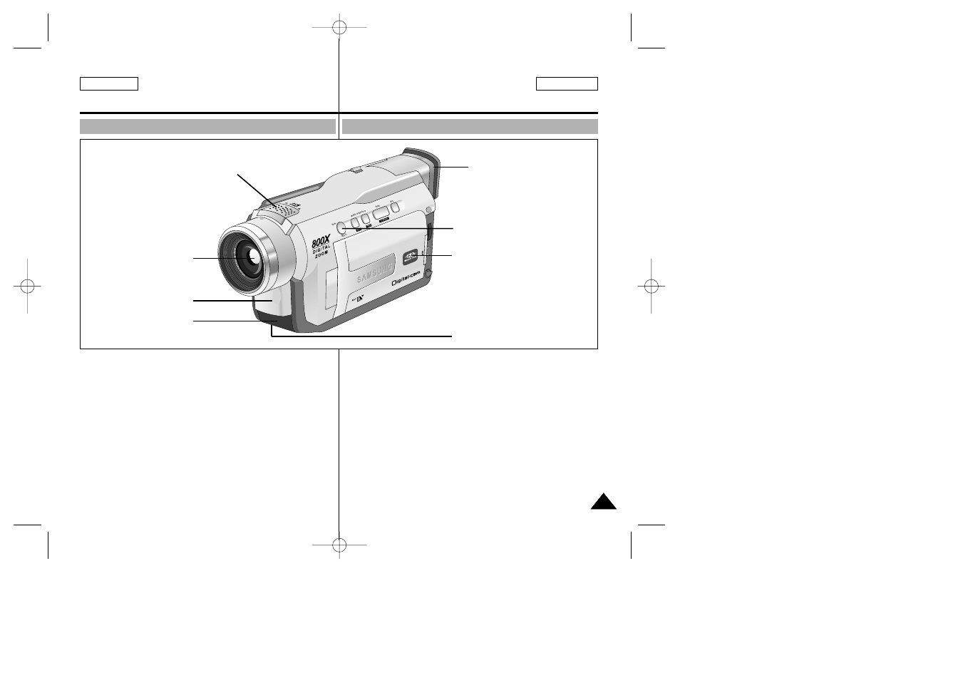 Getting to know your camcorder, Introducción a la videocámara | Samsung SC-D23-XAA User Manual | Page 13 / 103