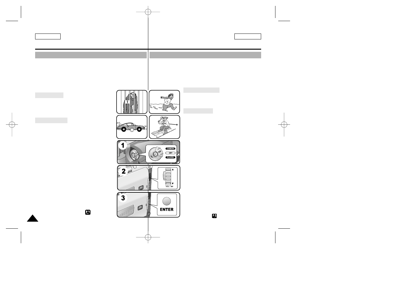 Advanced recording, Grabación avanzada | Samsung SC-D23-XAA User Manual | Page 58 / 103