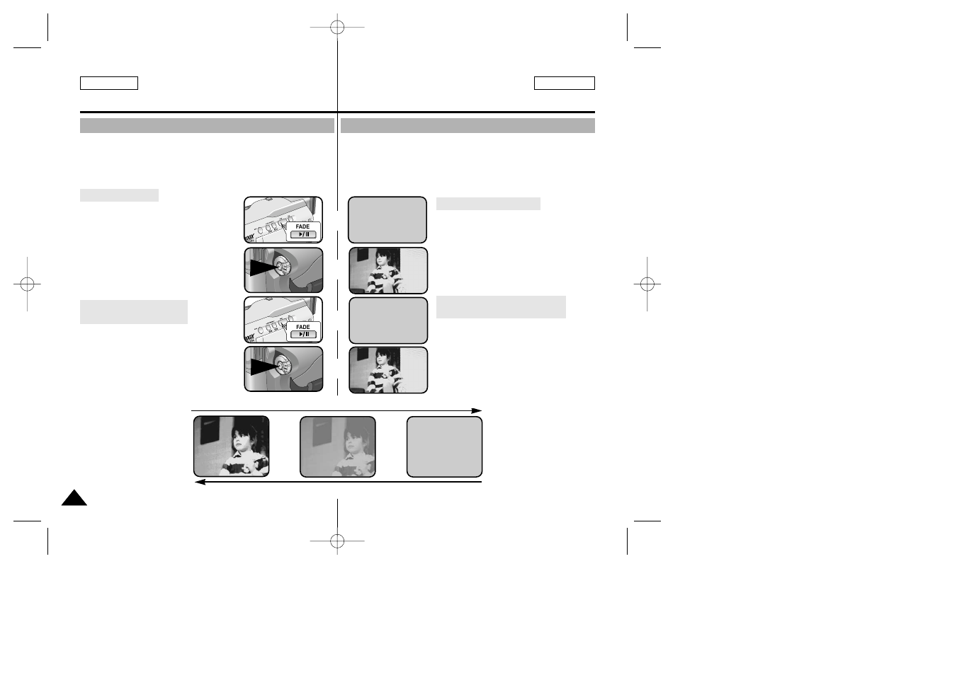 Advanced recording, Grabación avanzada | Samsung SC-D23-XAA User Manual | Page 60 / 103