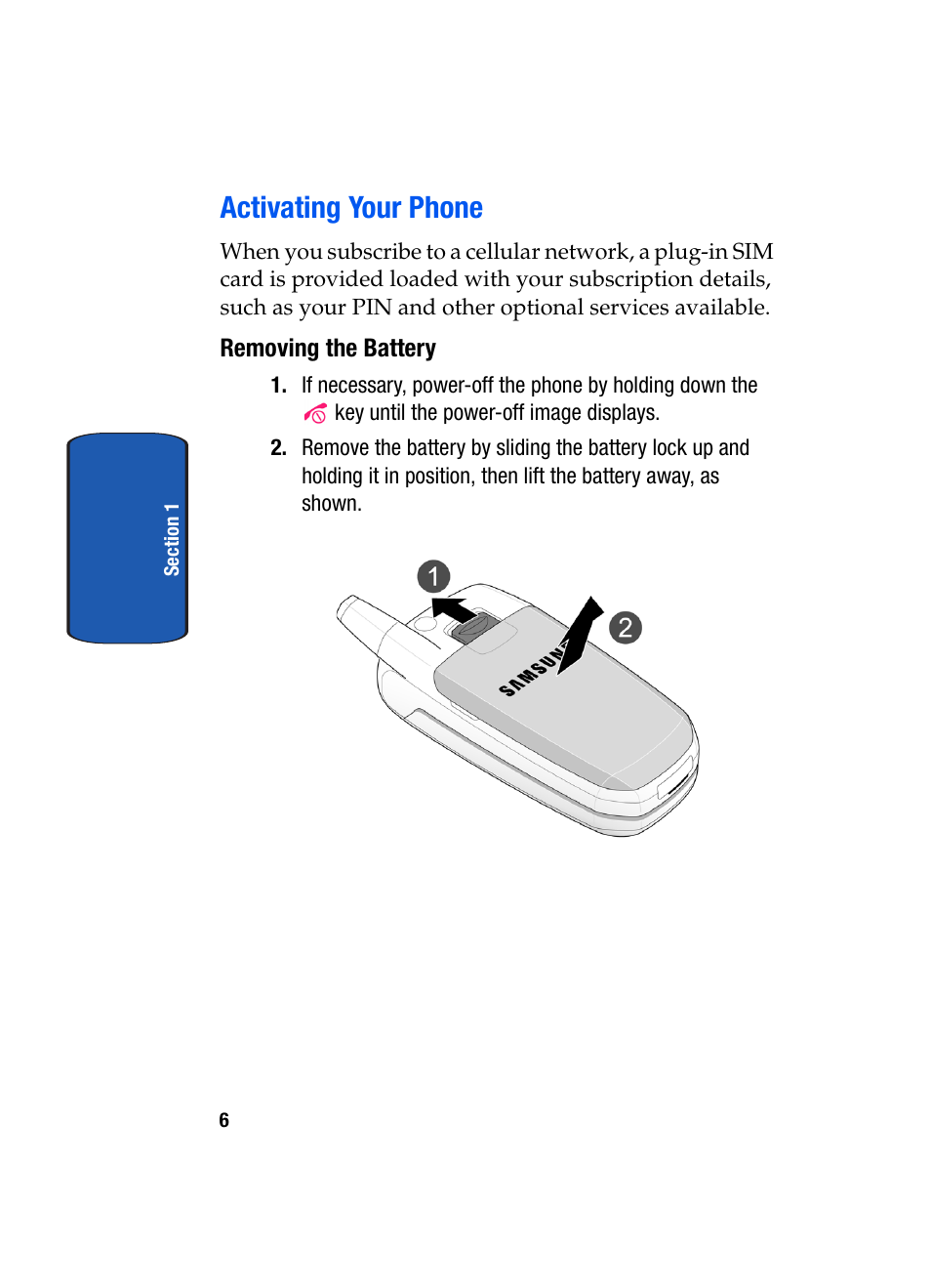 Activating your phone | Samsung SGH-X507HBACIN User Manual | Page 10 / 178
