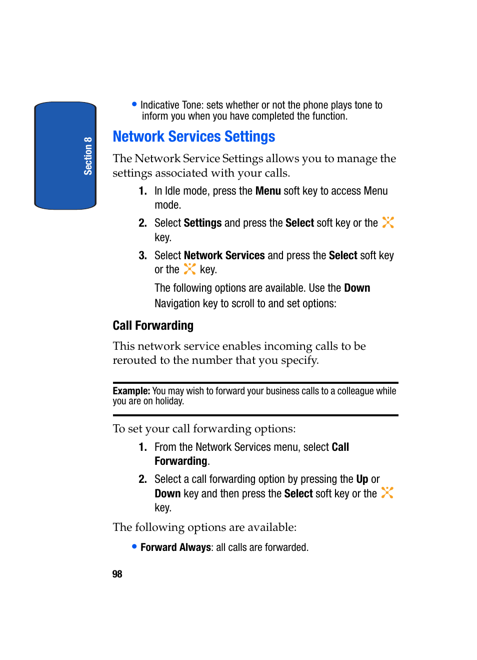 Network services settings | Samsung SGH-X507HBACIN User Manual | Page 102 / 178