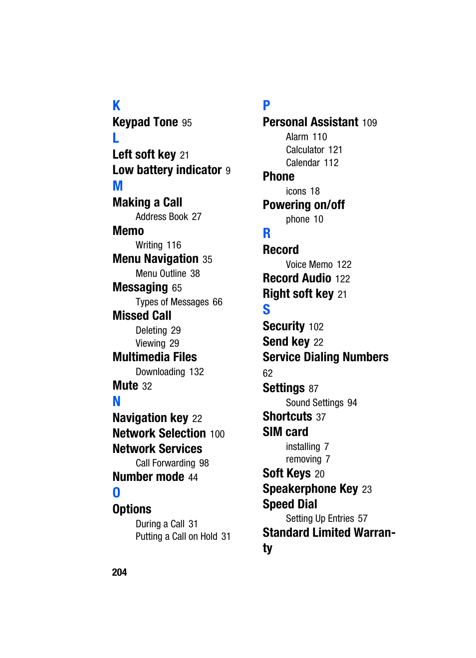 Samsung SGH-X507HBACIN User Manual | Page 176 / 178