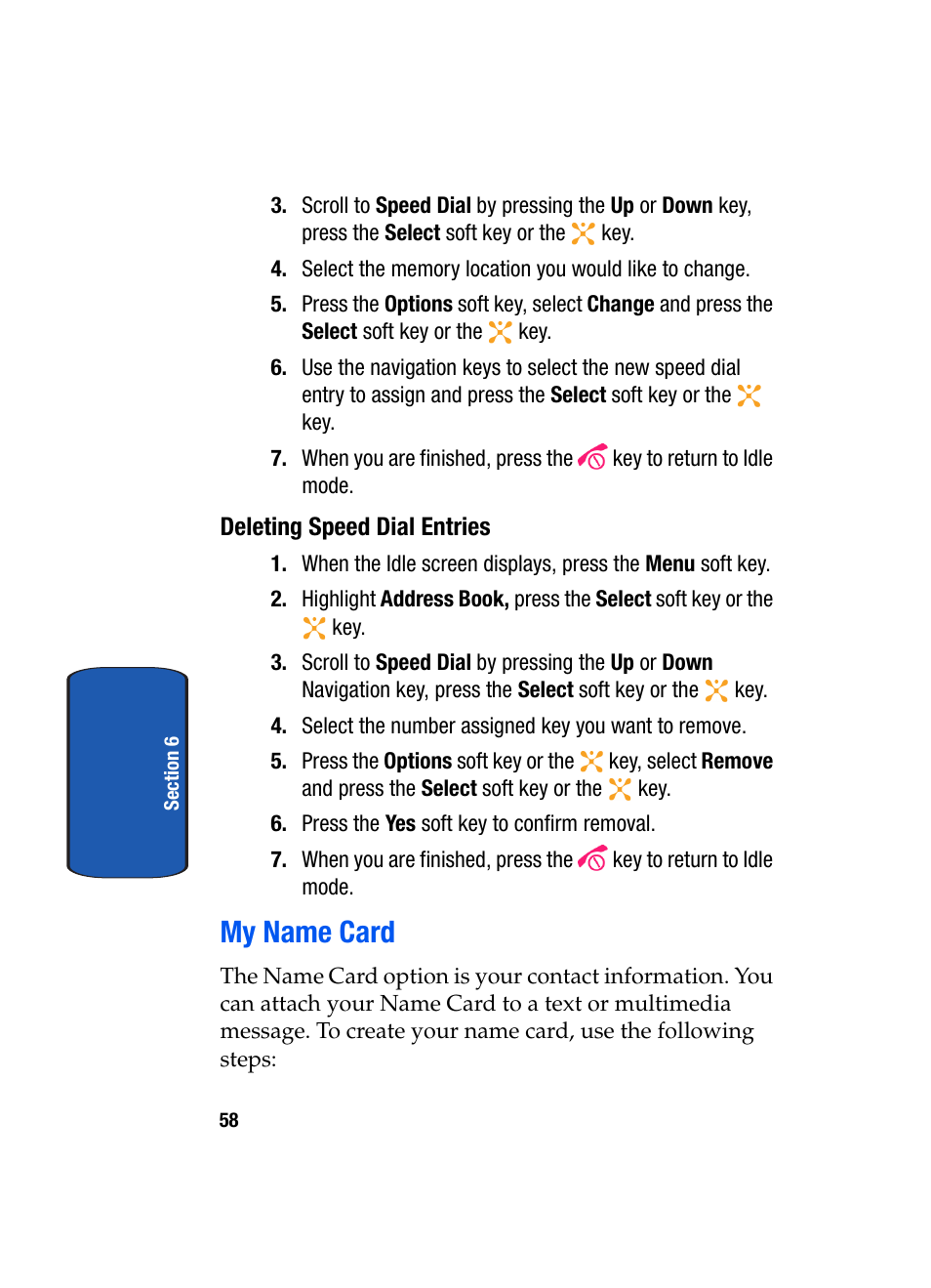 My name card | Samsung SGH-X507HBACIN User Manual | Page 62 / 178