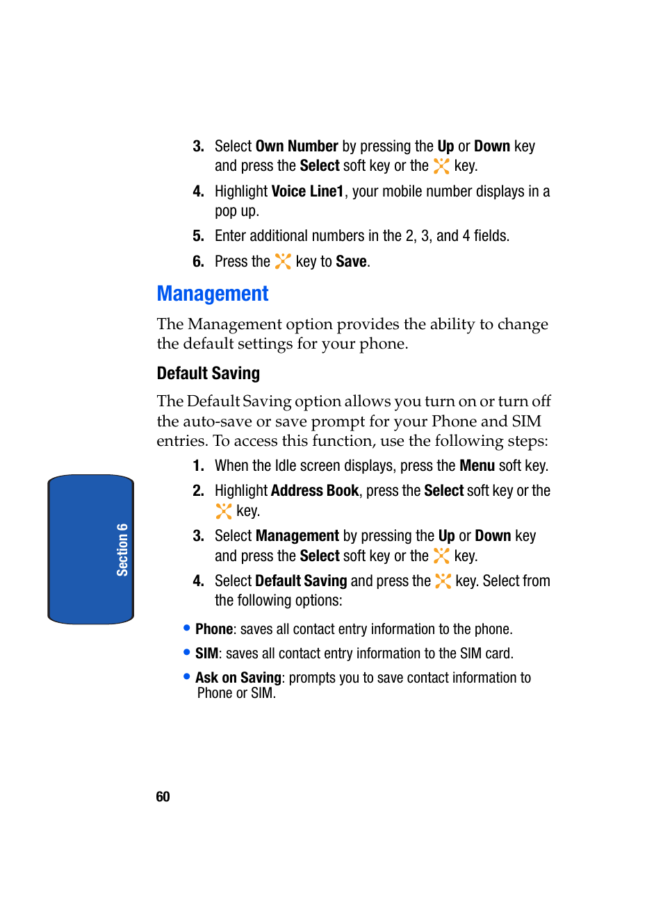 Management | Samsung SGH-X507HBACIN User Manual | Page 64 / 178