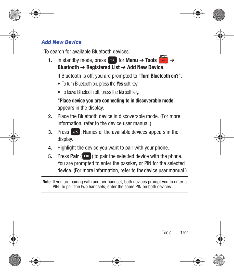 Add new device | Samsung SCH-R260DAAUSC User Manual | Page 157 / 271
