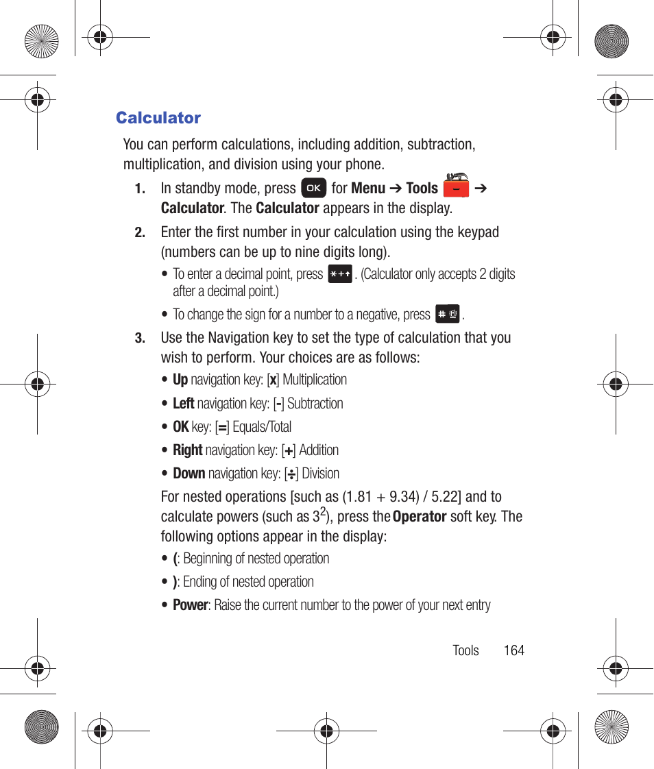 Calculator | Samsung SCH-R260DAAUSC User Manual | Page 169 / 271