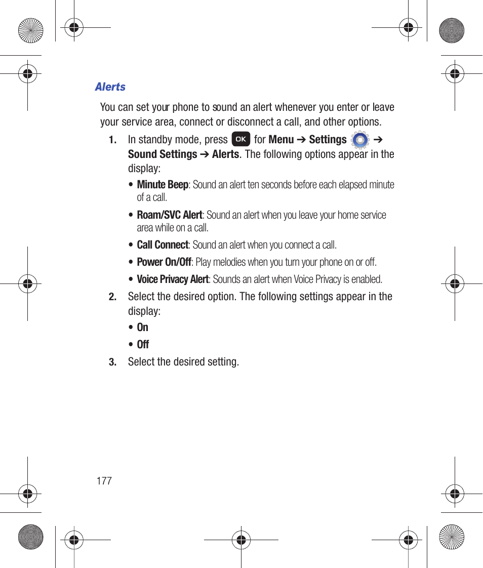 Alerts | Samsung SCH-R260DAAUSC User Manual | Page 182 / 271