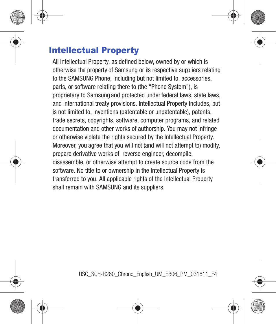 Intellectual property | Samsung SCH-R260DAAUSC User Manual | Page 2 / 271