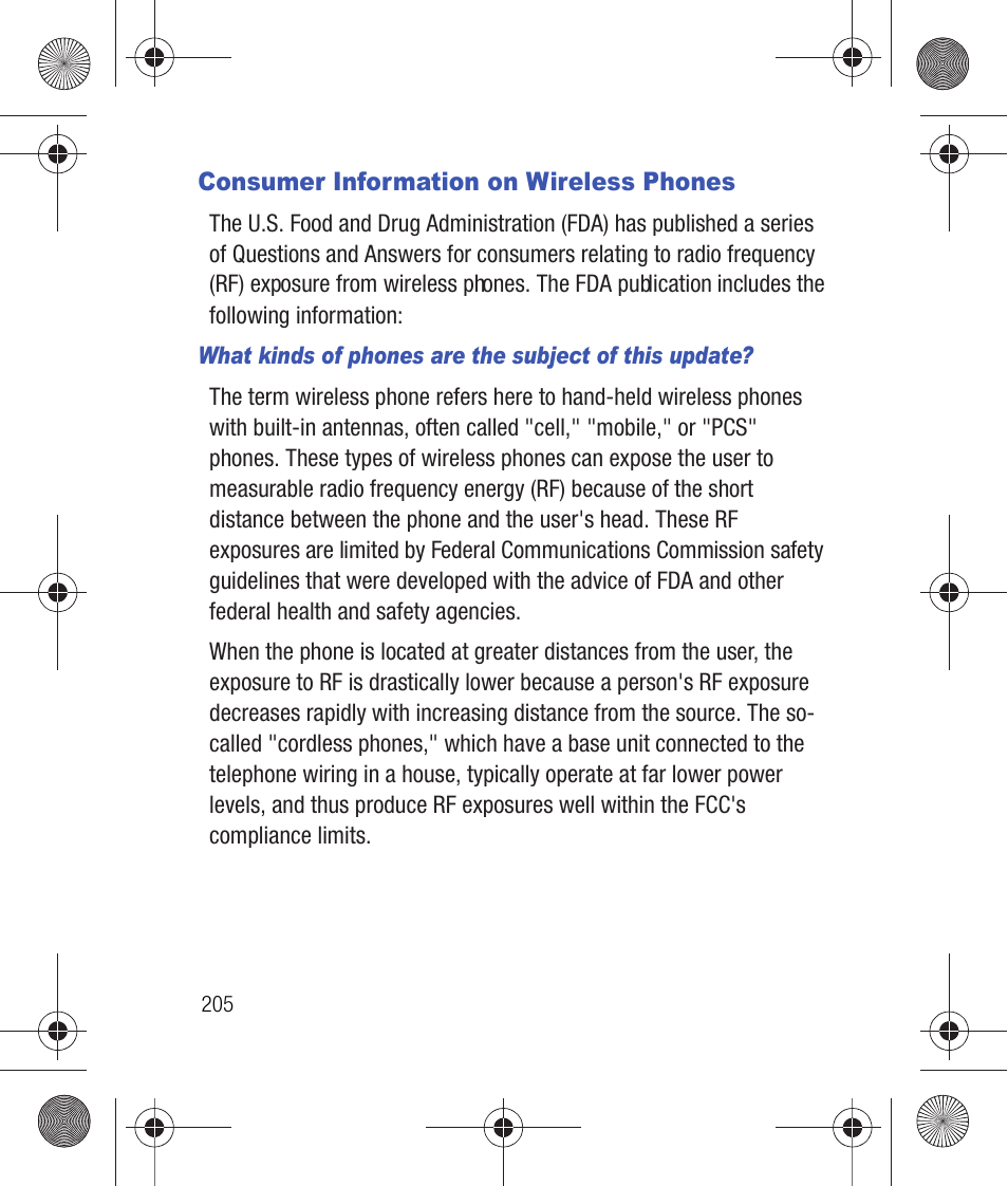 Consumer information on wireless phones | Samsung SCH-R260DAAUSC User Manual | Page 210 / 271