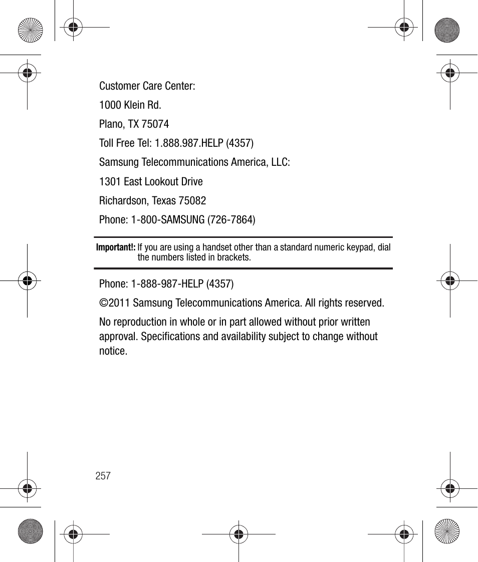 Samsung SCH-R260DAAUSC User Manual | Page 262 / 271