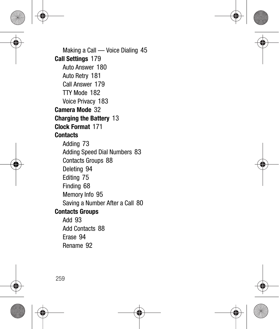 Samsung SCH-R260DAAUSC User Manual | Page 264 / 271