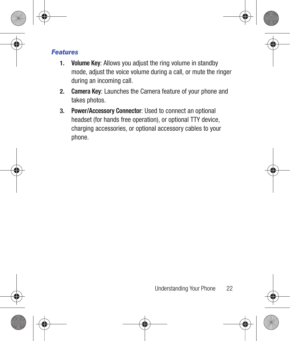 Features | Samsung SCH-R260DAAUSC User Manual | Page 27 / 271