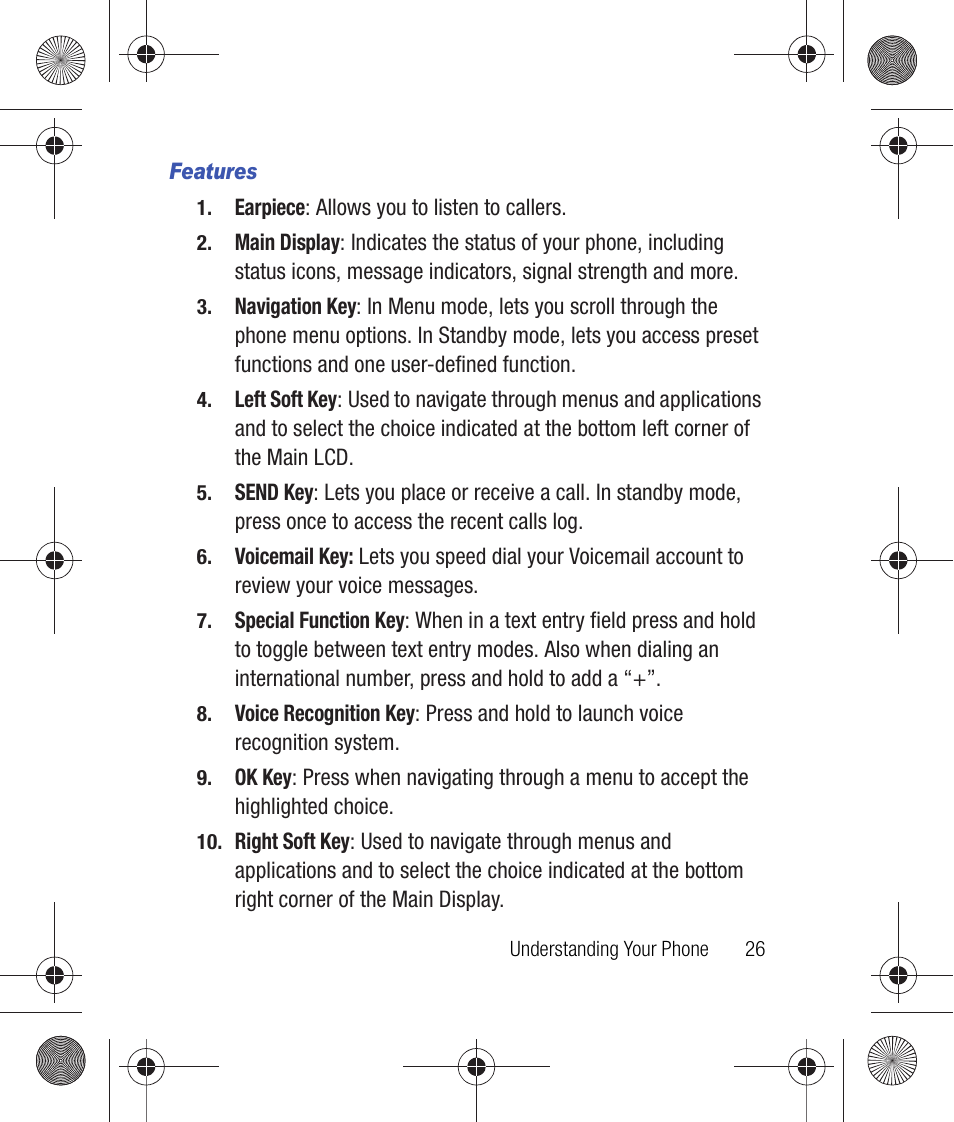 Features | Samsung SCH-R260DAAUSC User Manual | Page 31 / 271