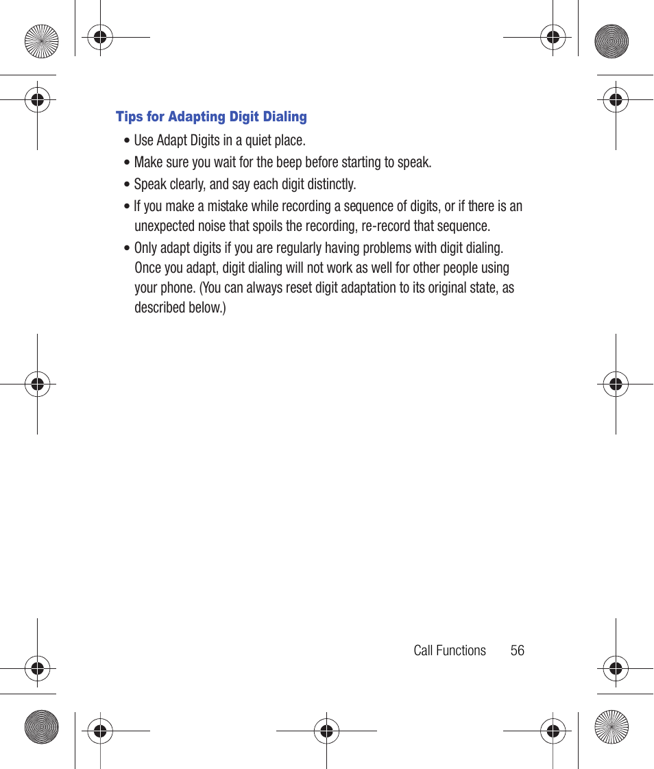 Tips for adapting digit dialing | Samsung SCH-R260DAAUSC User Manual | Page 61 / 271