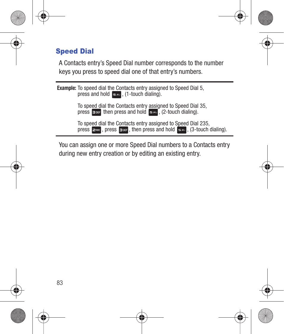 Speed dial, For more information, For more | Information, refer to, For more information, refer to | Samsung SCH-R260DAAUSC User Manual | Page 88 / 271