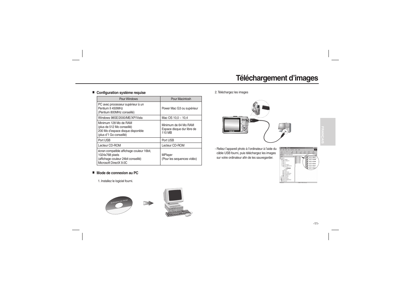 Téléchargement d’images | Samsung EC-L100ZSBA-US User Manual | Page 44 / 114