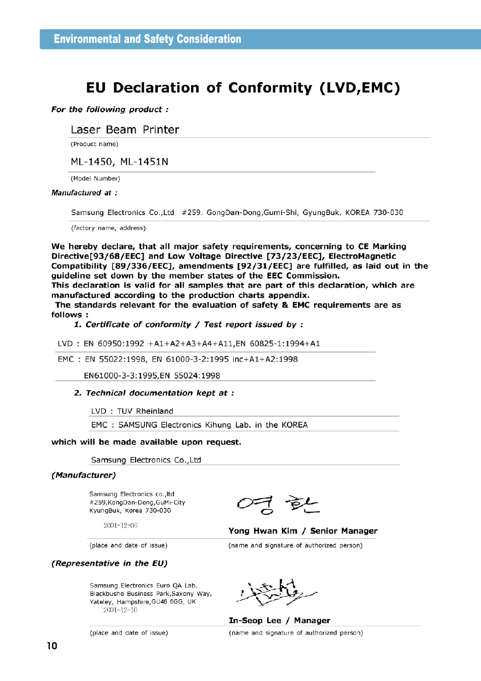 Samsung ML-1450-XAX User Manual | Page 11 / 206