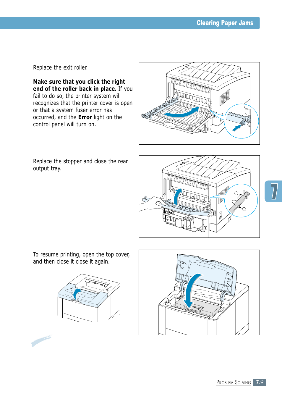 Clearing paper jams | Samsung ML-1450-XAX User Manual | Page 116 / 206