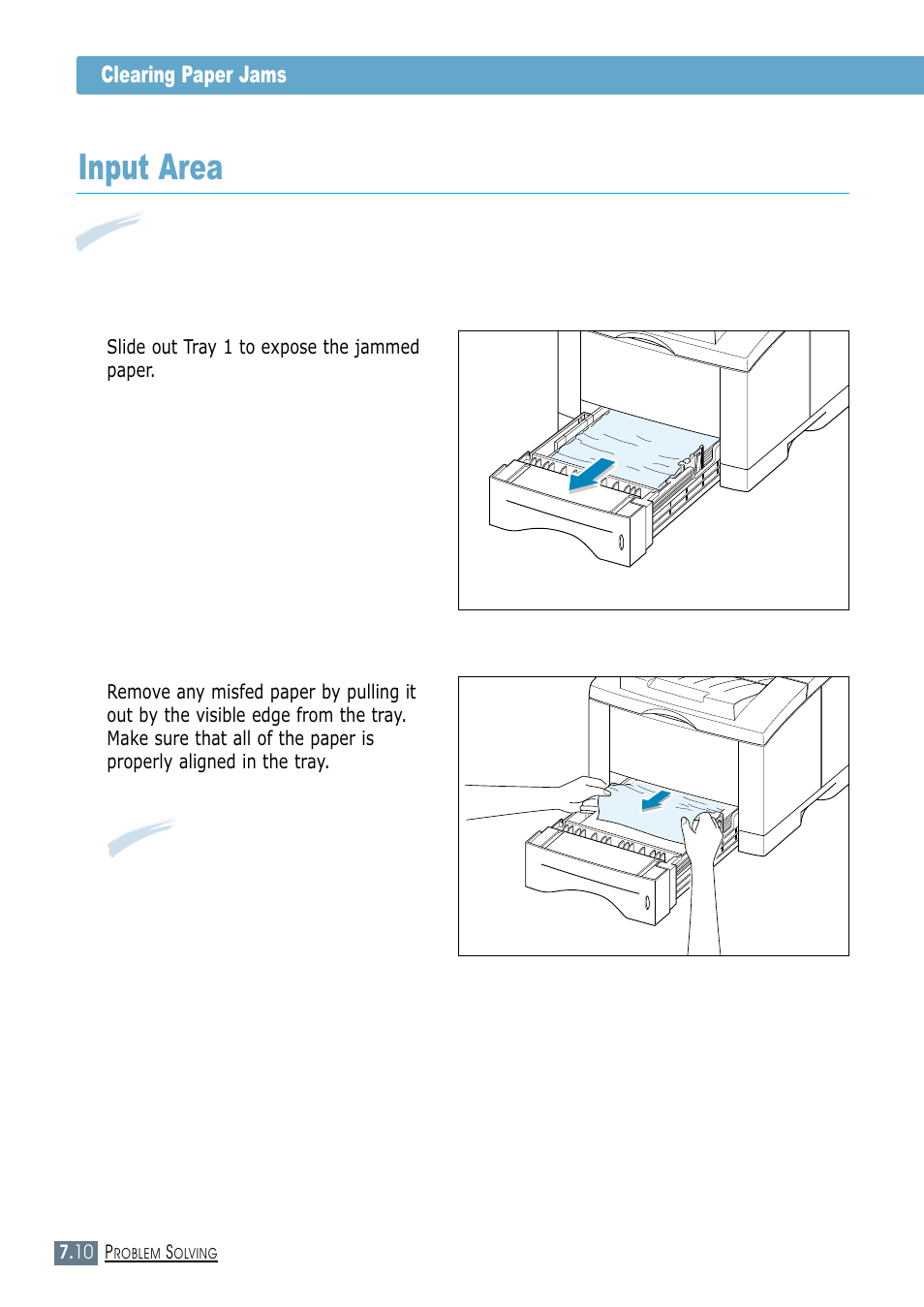 Input area | Samsung ML-1450-XAX User Manual | Page 117 / 206