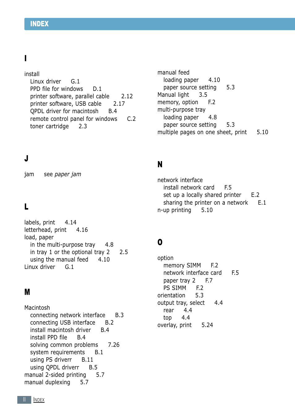 Samsung ML-1450-XAX User Manual | Page 203 / 206